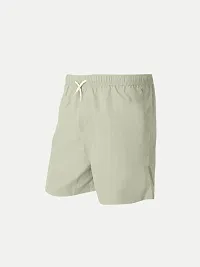 Boys Light Green Solid Casual Shorts-thumb1