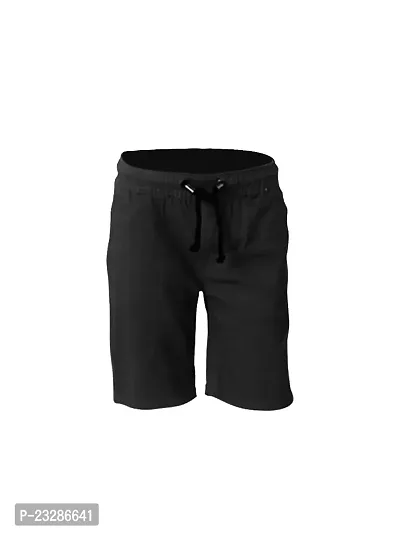 Rad prix Boys Black Solid Shorts