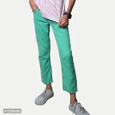 Rad prix Turquoise Green Basic Trousers-thumb2