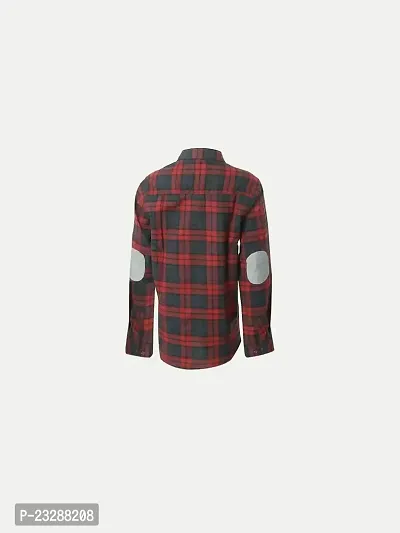 Rad prix Teen Boys Black and Red Checked Casual Shirt-thumb4