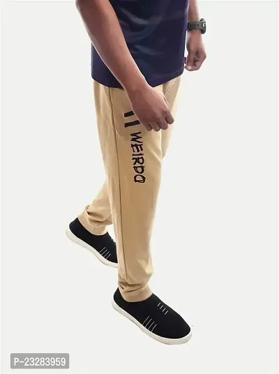 Rad prix Men Camel Solid Elasticated Cotton Activewear Joggers-thumb2