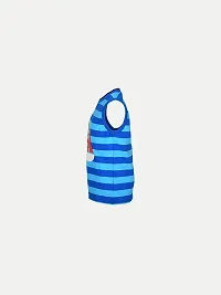 Rad prix Teen Boys Mint/Grey Striper Tanktop (10-11 Years, Royal Blue)-thumb2