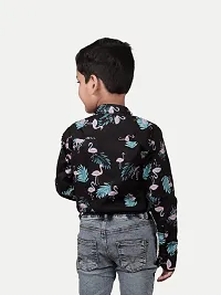 Rad prix Teen Boys Printed Woven Shirt Black-thumb3