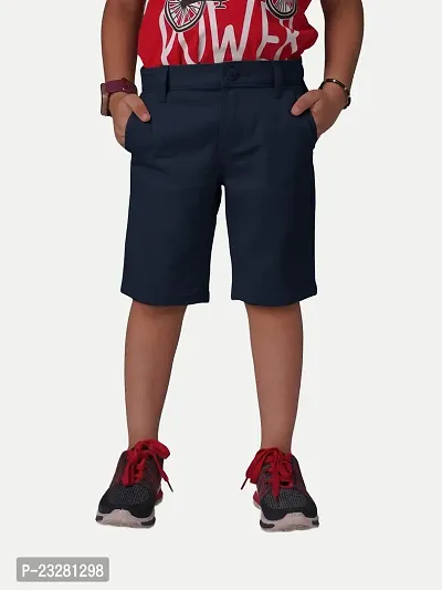 Rad prix Boys Navy Chino Shorts-thumb4