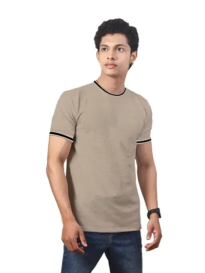 Rad prix Men Round Neck Tee with Sleeve Print