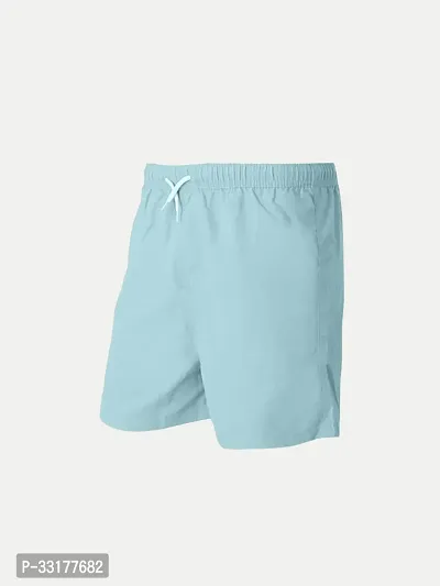 Elegant Blue Cotton Solid Shorts For Boys-thumb2