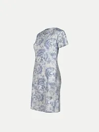 Women Blue Printed  Dress-thumb2