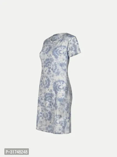 Women Blue Printed  Dress-thumb3