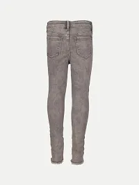 Rad prix Girls Grey Denim Pant with Slash-at-The-Knee-thumb3