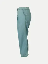 Rad prix Girls Blue Pleated Cotton Pants-thumb2