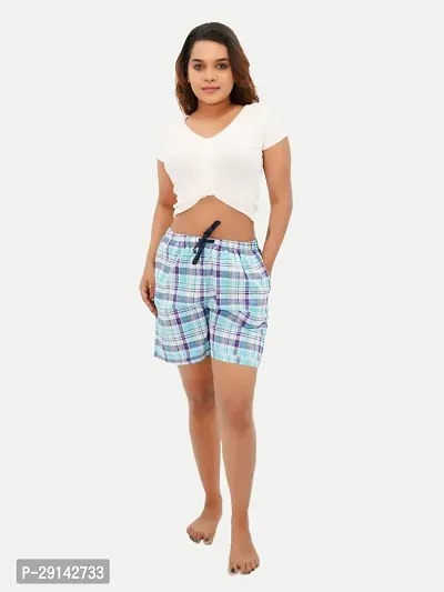 Classic Cotton Checked Short for Women