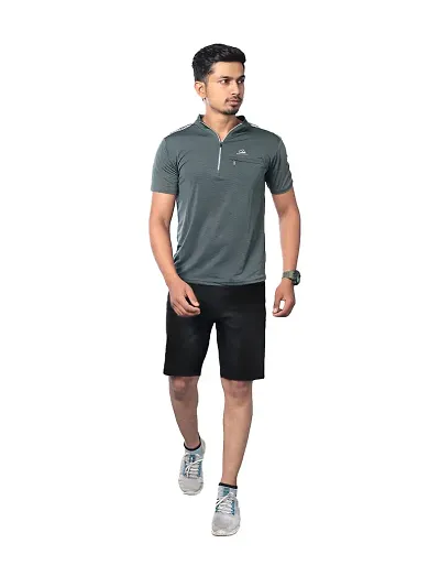 Rad prix Men Solid Active wear tees- Colour