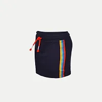 Rad prix Navy Solid Casual Shorts-thumb1