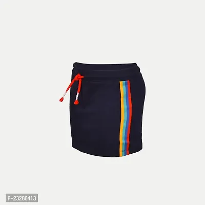 Rad prix Navy Solid Casual Shorts-thumb2