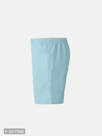 Elegant Blue Cotton Solid Shorts For Boys-thumb3