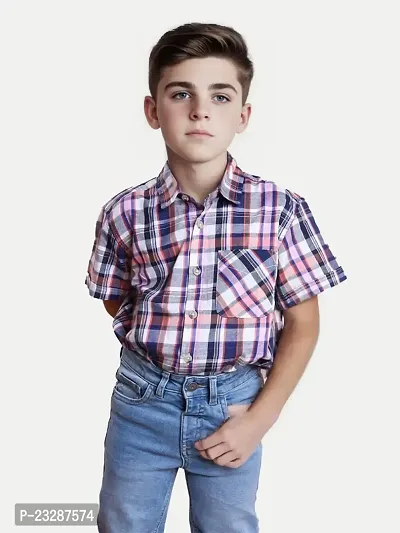 Rad prix Teen Boys Multi-Coloured Checked Casual Shirt-thumb0