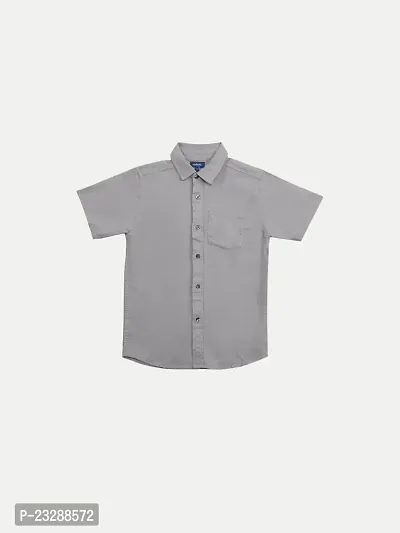 Rad prix Teen Boys Grey Solid Casual Shirt