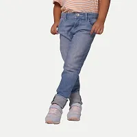 Rad prix Girls Blue Washed Denim Pant-thumb3