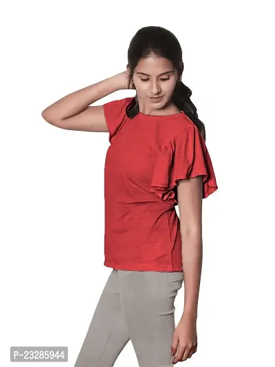 Rad prix Women Solid Casual Top - Rust Colour