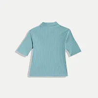 Rad prix Women Teal Cropped T Shirts-thumb4