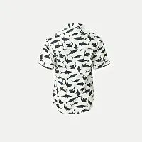 Rad prix Boys All-Over Printed White Shirt-thumb3