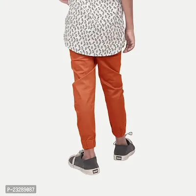 Rad prix Teen Boys Orange Woven Joggers-thumb4