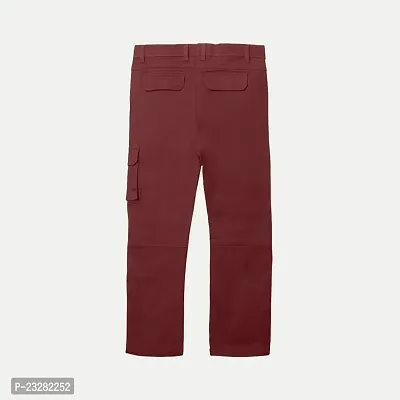 Rad prix Boys Burgandy Cargo Pants-thumb3