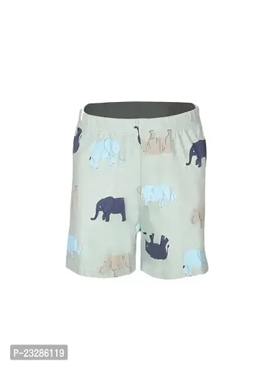 Rad prix Light Green Rhinos Printed Shorts