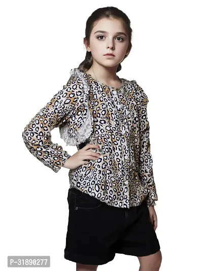 Trendy Cotton Printed Top For Girls