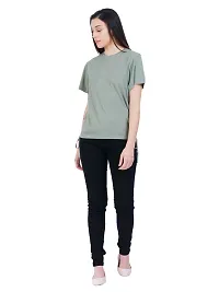 Womens Pista Green Ruched Tops-thumb3