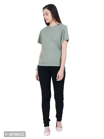 Womens Pista Green Ruched Tops-thumb4