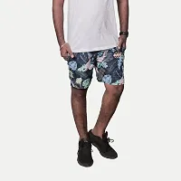 Rad prix Men Blue Printed Stylish Casual Shorts-thumb1