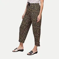 Women Black Floral Pyjama Print-thumb1