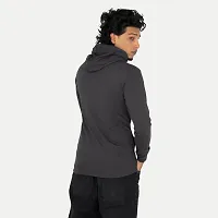 Mens Solid Black Hoodies-thumb3