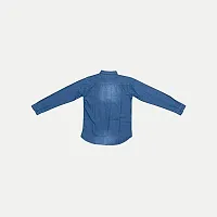 Rad prix Boys Mid Blue Washed Denim Shirt-thumb1