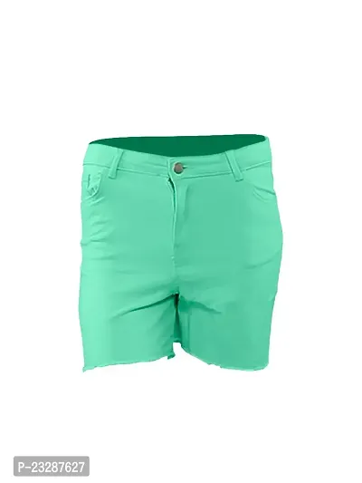 Rad prix Pista Cotton Shorts with Frayed-Hem-thumb0