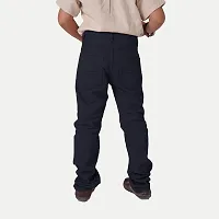 Rad prix Boys Navy-Blue Regular-fit Trousers-thumb3