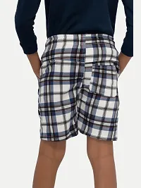 Boys Grey Checked shorts-thumb2