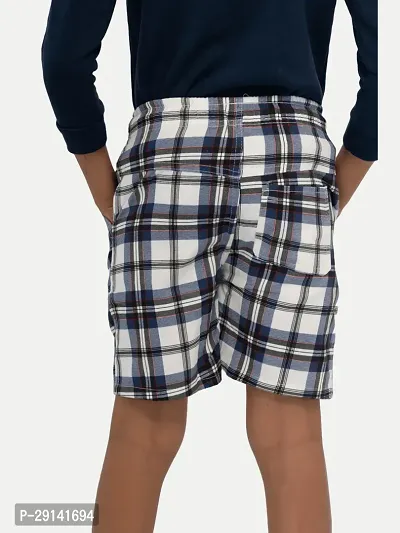 Boys Grey Checked shorts-thumb3