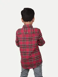 Rad prix Teen Boys Red Checked Casual Shirt-thumb3