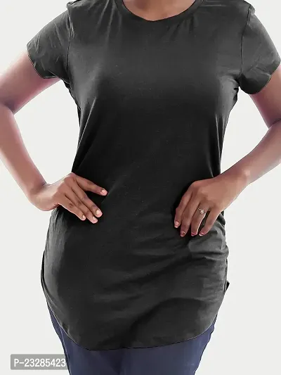 Rad prix Women Black Half Sleeve T-Shirt-thumb4