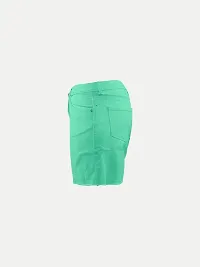 Rad prix Pista Cotton Shorts with Frayed-Hem-thumb2