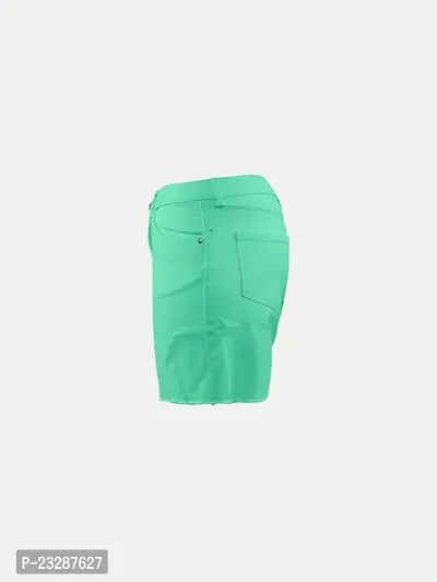 Rad prix Pista Cotton Shorts with Frayed-Hem-thumb3