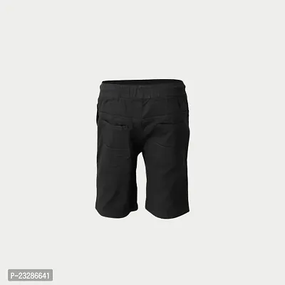 Rad prix Boys Black Solid Shorts-thumb4