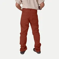 Rad prix Boys Maroon Regular-fit Trousers-thumb3