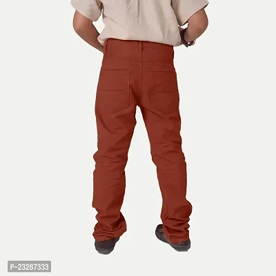 Rad prix Boys Maroon Regular-fit Trousers-thumb4