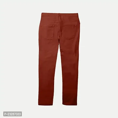 Rad prix Boys Maroon Regular-fit Trousers-thumb3