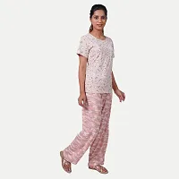 Rad prix Women Pink Printed Loungewear Pants-thumb1