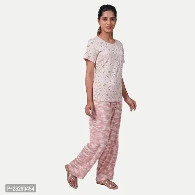 Rad prix Women Pink Printed Loungewear Pants-thumb2