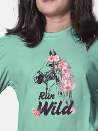 Rad prix Green Graphic-Printed T-Shirt-thumb2